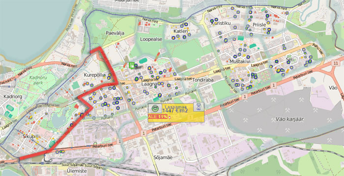 Lasnamäen haamuraja kalliin & edullisen kesken