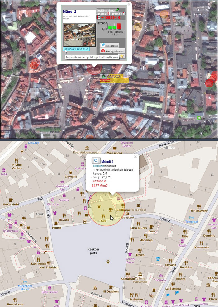 Luksuskodin sijainti